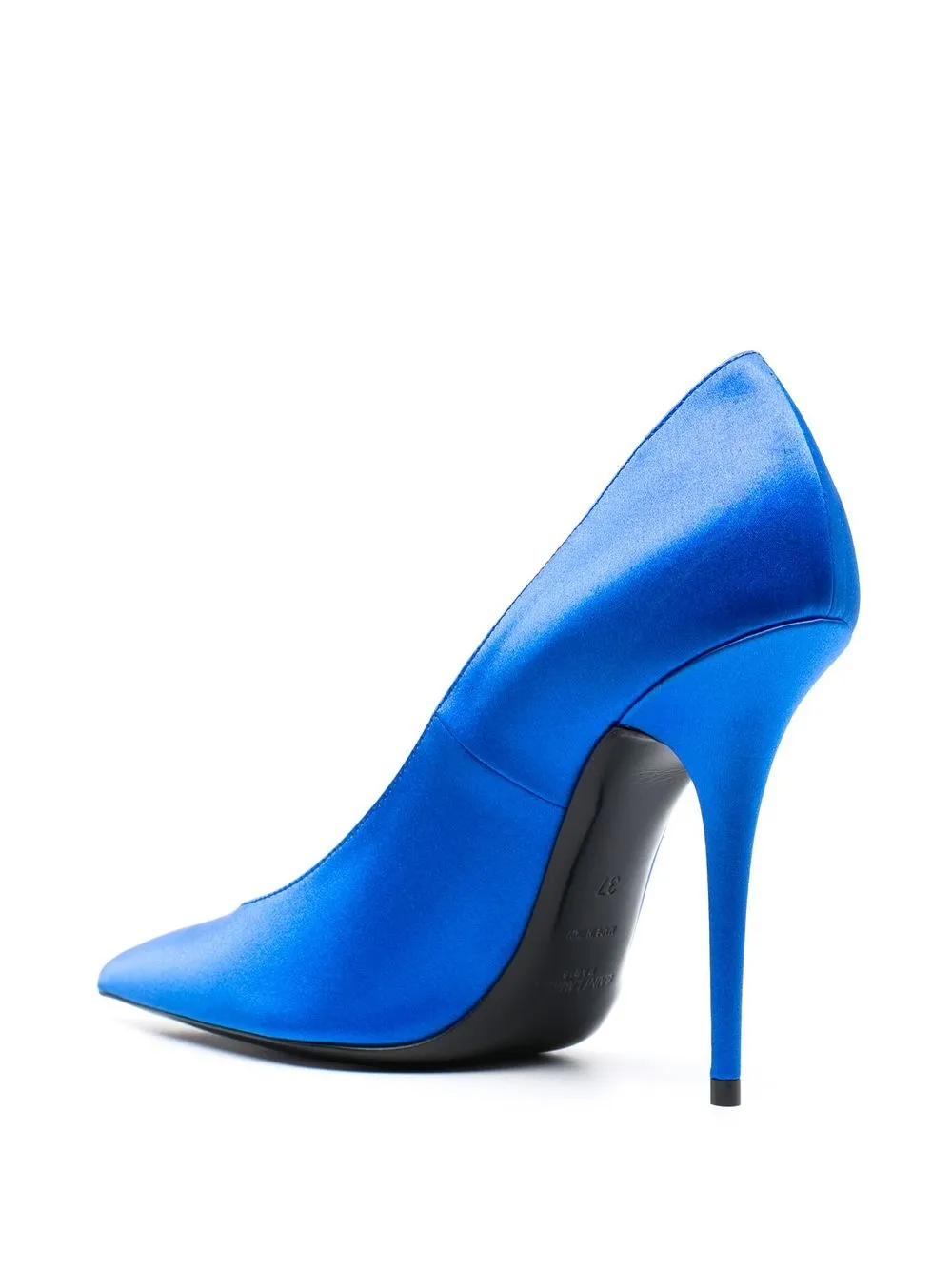 Shop Saint Laurent Instinct 110mm Pumps In Blau