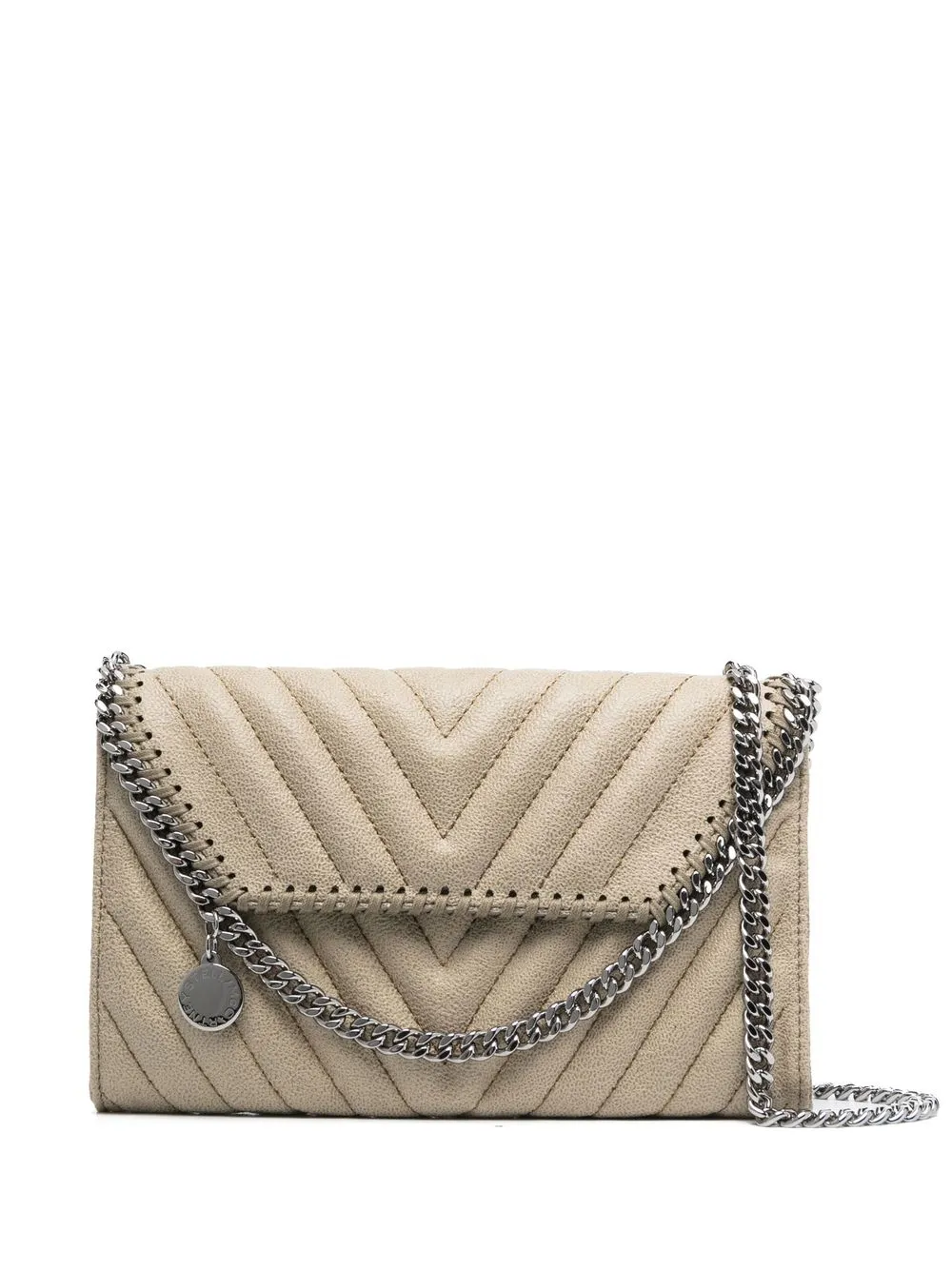 

Stella McCartney mini Falabella quilted shoulder bag - Neutrals