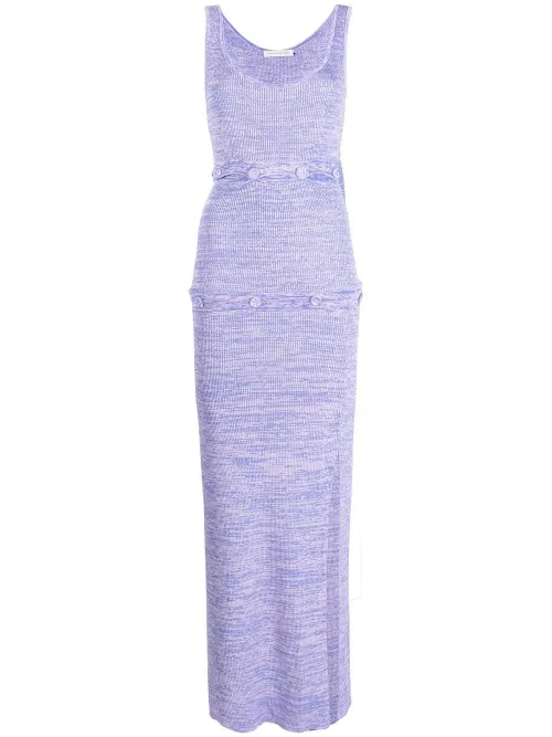 Robe en maille à empiècement boutonné - Christopher Esber - Modalova