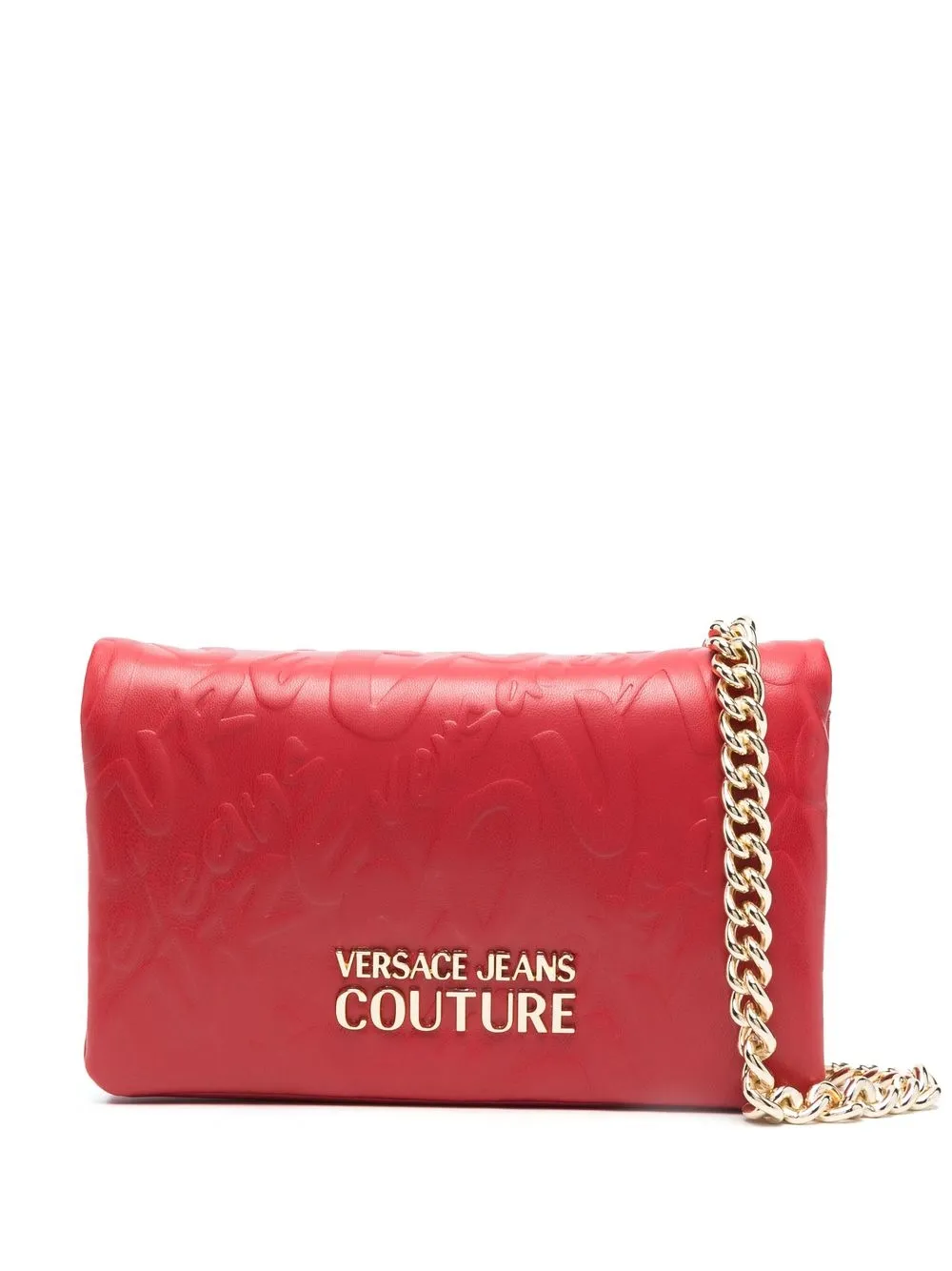 

Versace Jeans Couture logo-plaque shoulder bag - Red