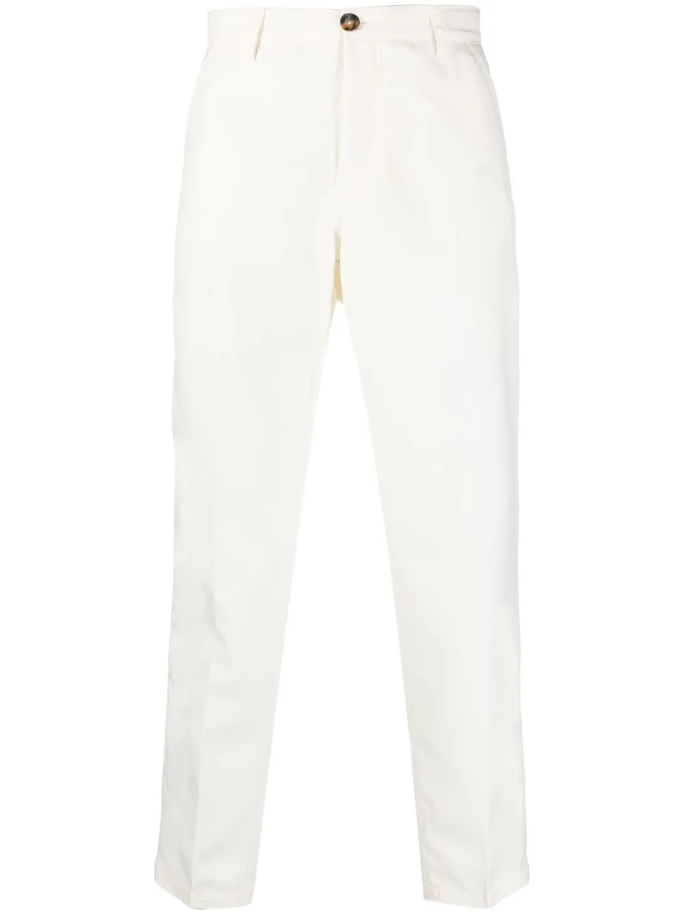 

PT Torino mid-rise tapered trousers - White