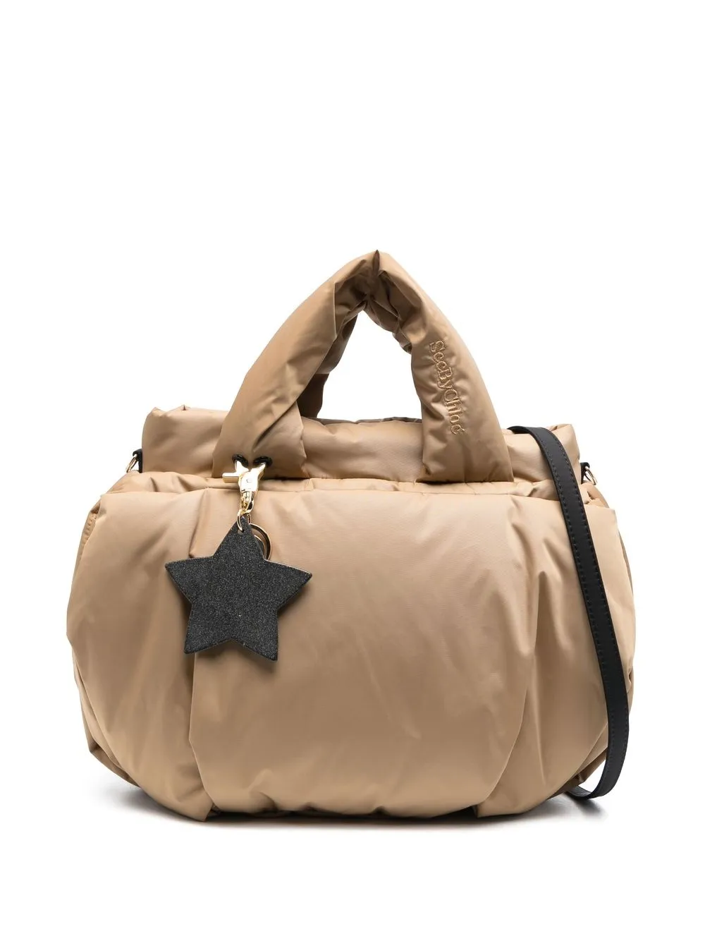 

See by Chloé star-patch detail tote bag - Neutrals