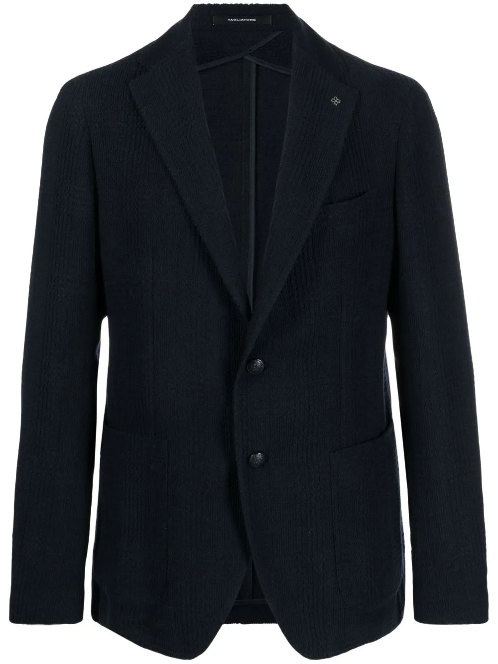 

Tagliatore checked-jacquard blazer - Blue