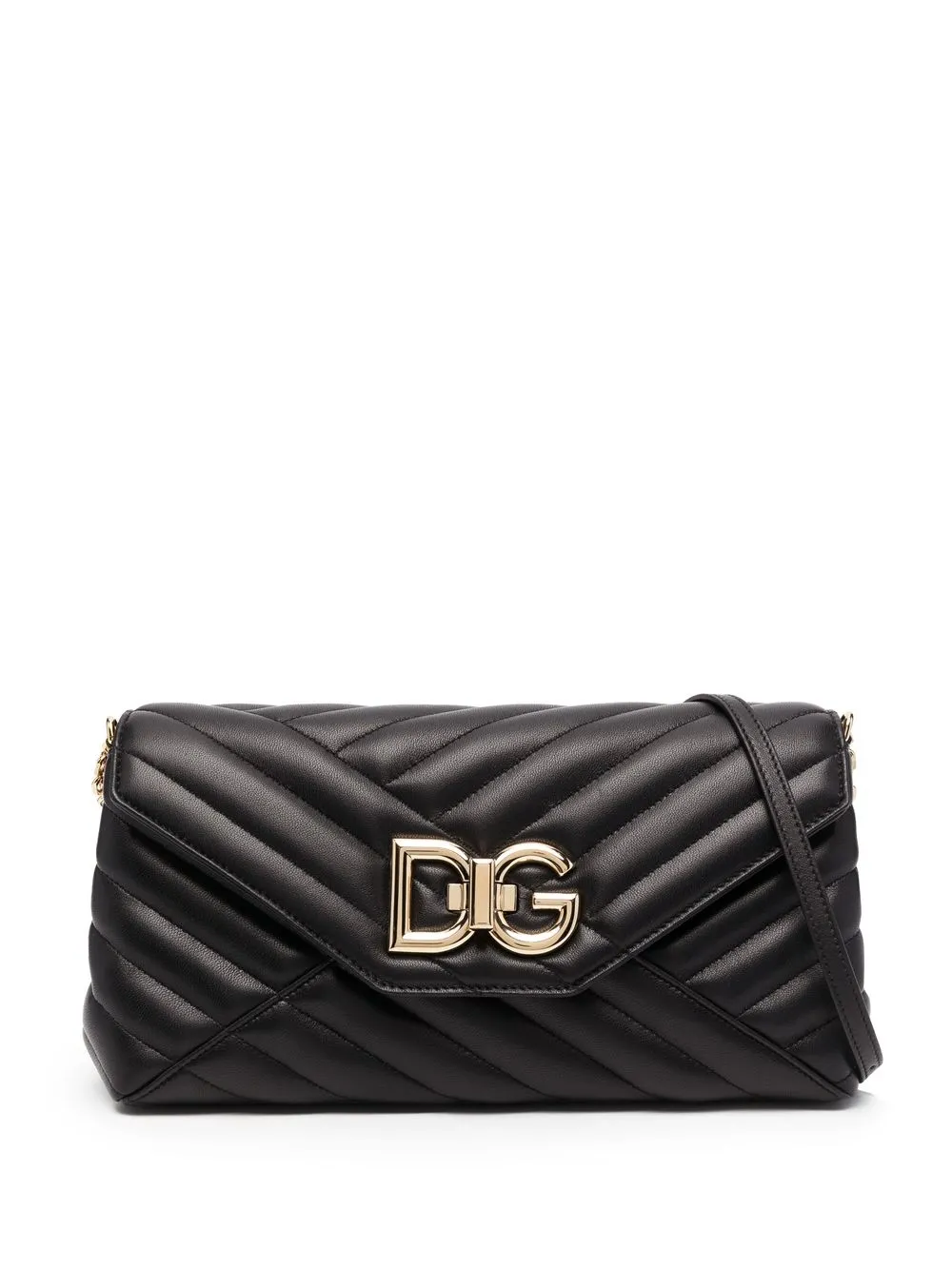 

Dolce & Gabbana DG logo quilted shoulder bag - Black