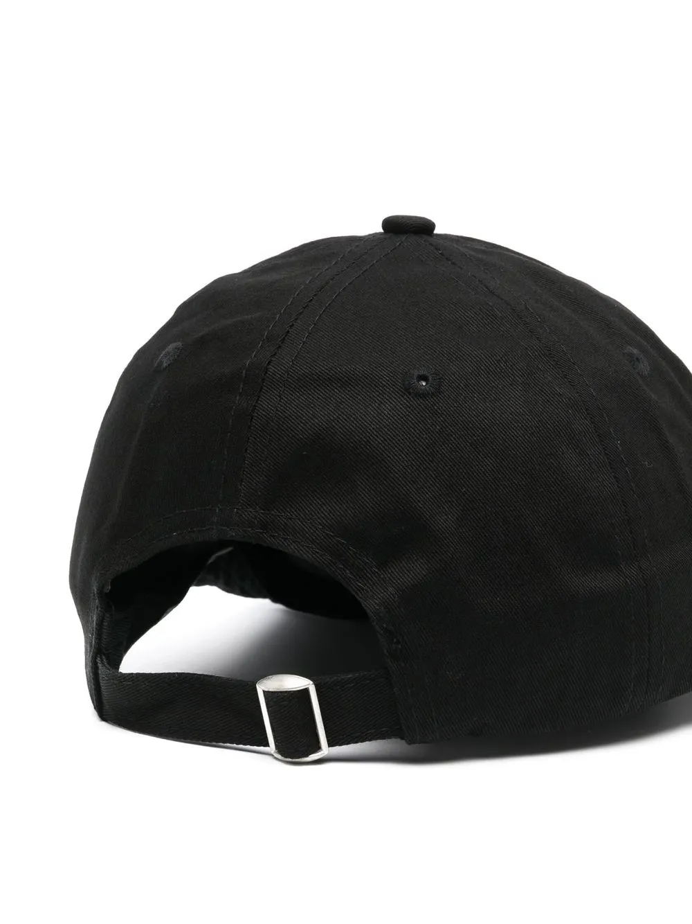 Sporty & Rich Pet met geborduurde tekst - Zwart