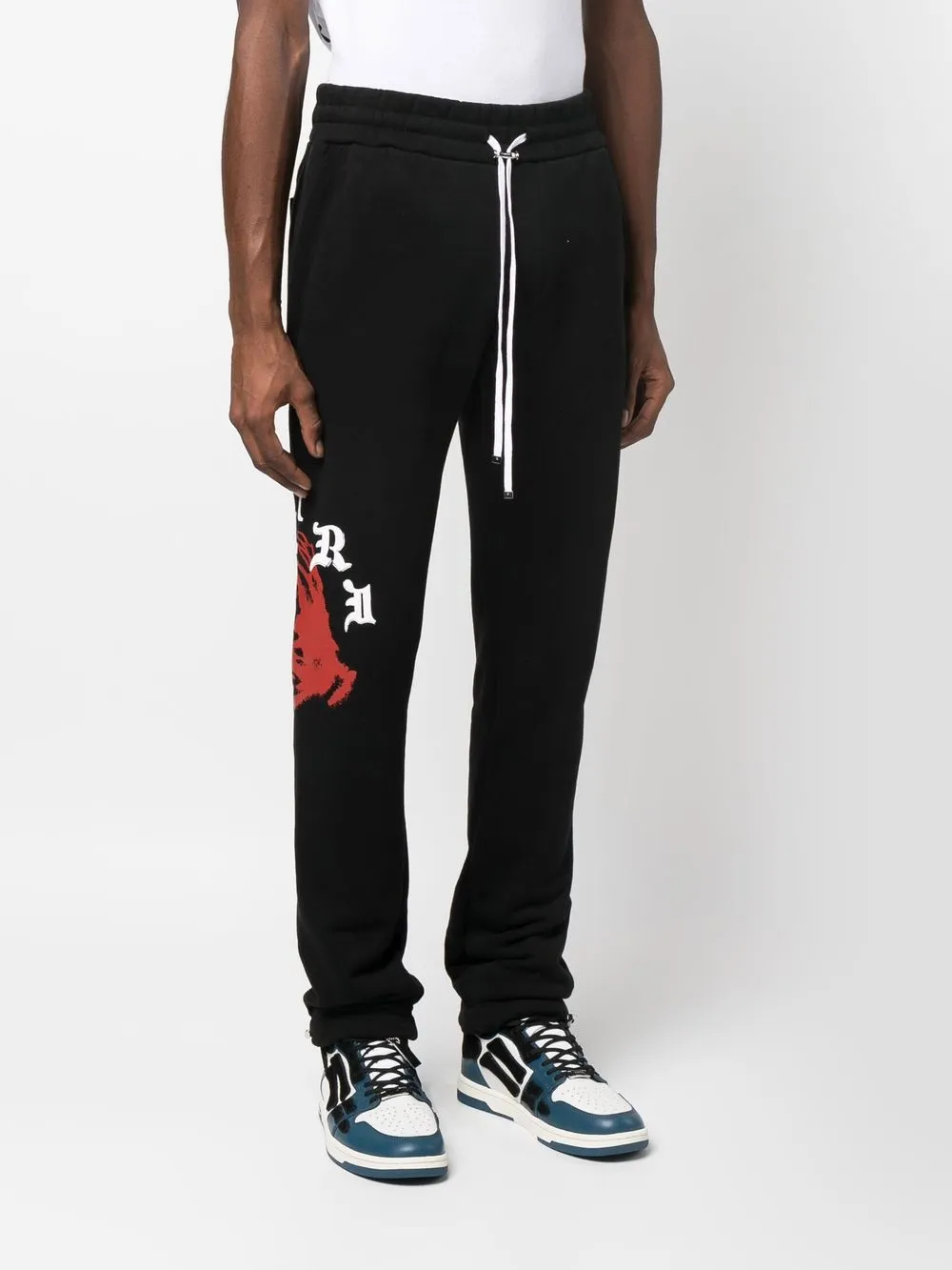 Amiri Logo-print Track Pants In Black