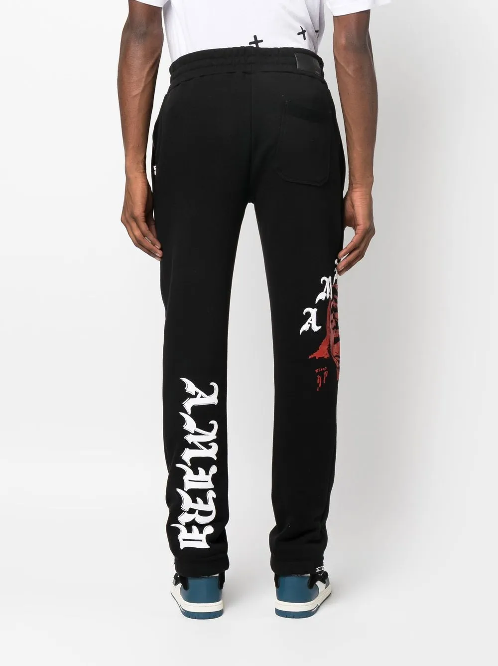 Amiri Logo-print Track Pants In Black
