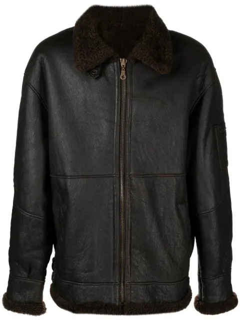 A.N.G.E.L.O. Vintage Cult - 2000s zip-front sheepskin jacket