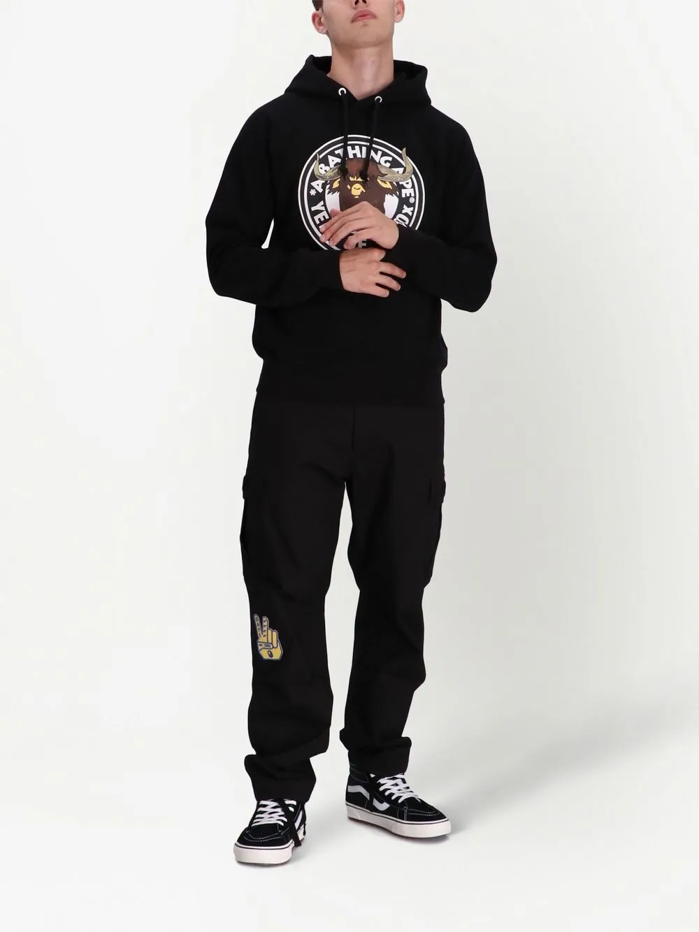 BAPY BY *A BATHING APE® Hoodie met print - Zwart