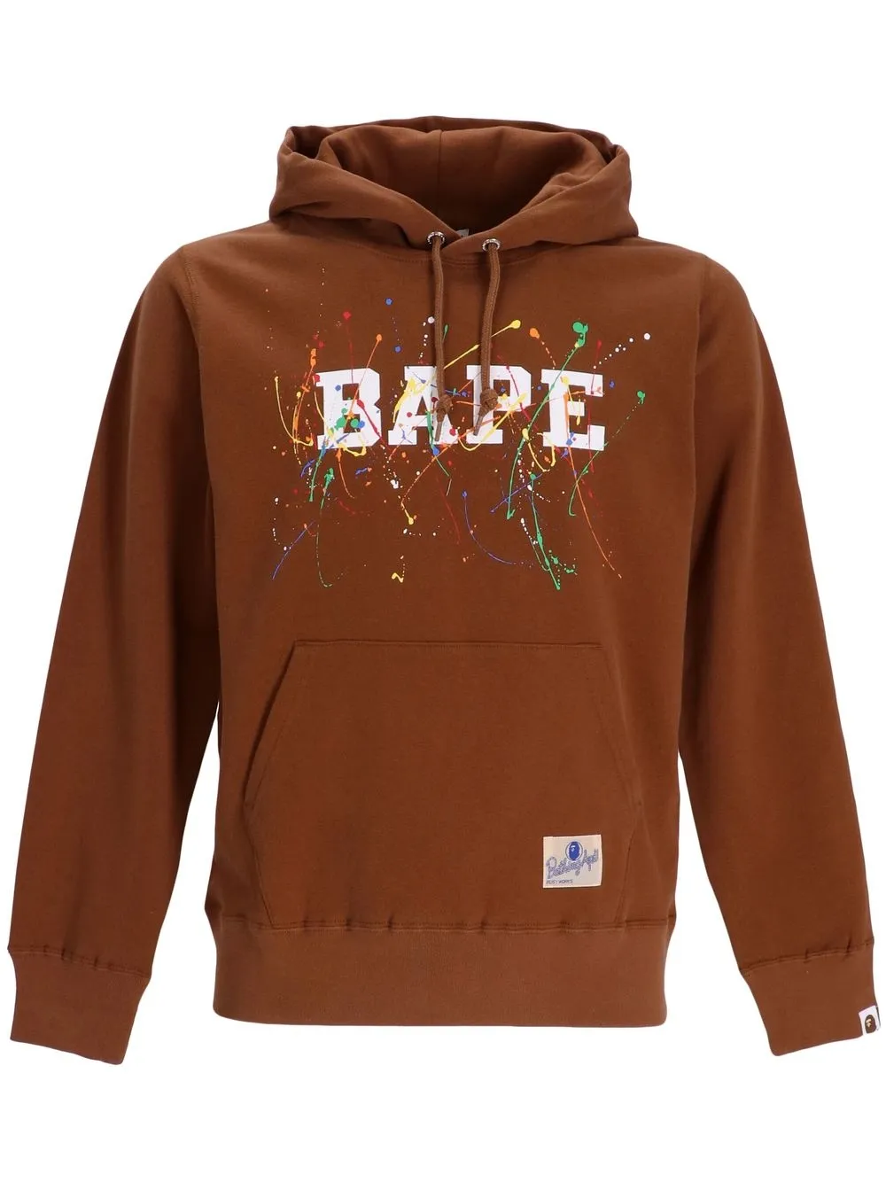 BAPY BY *A BATHING APE® logo-print drawstring hoodie - Brown