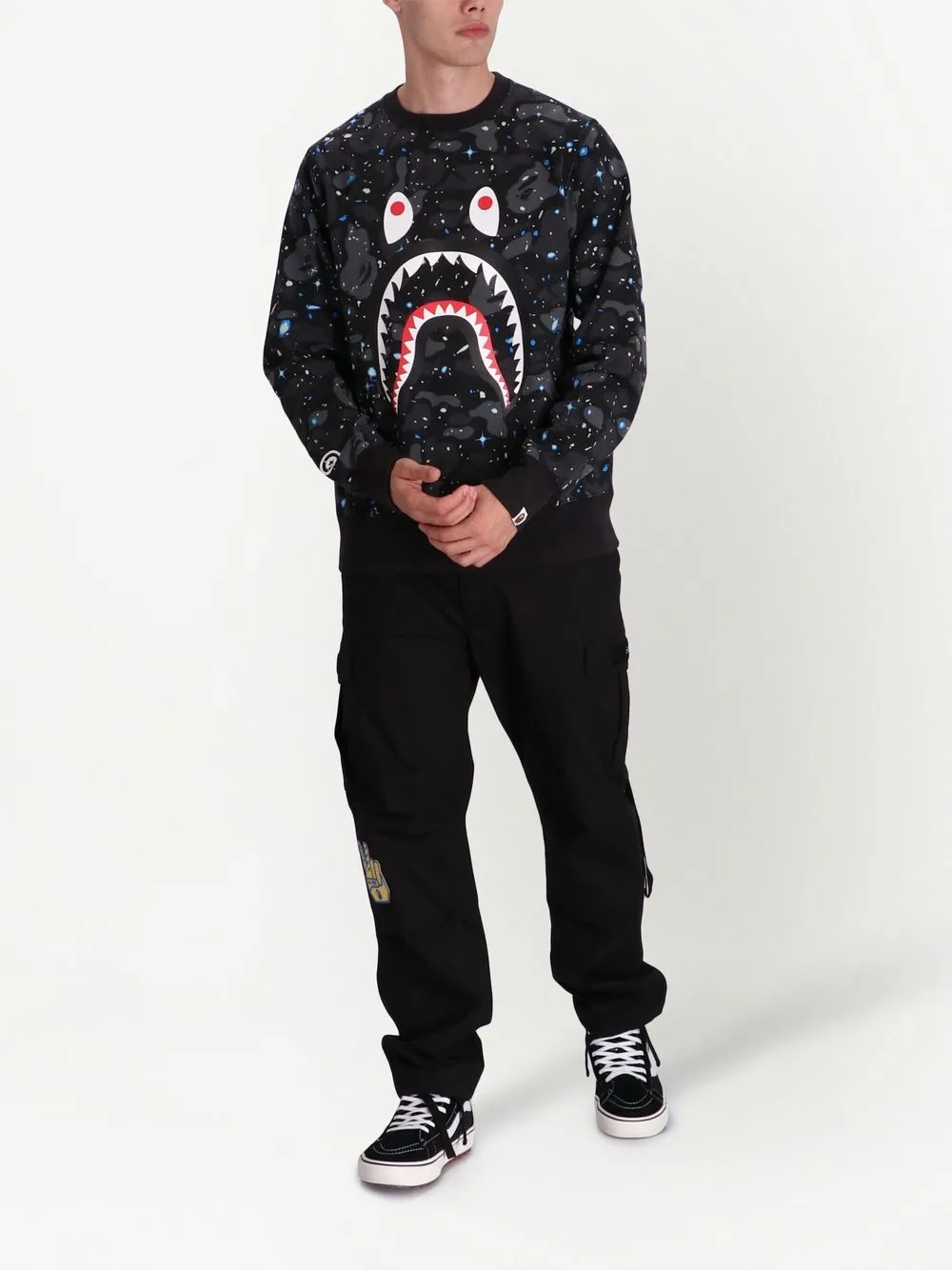 BAPY BY *A BATHING APE® Sweater met logoprint - Zwart