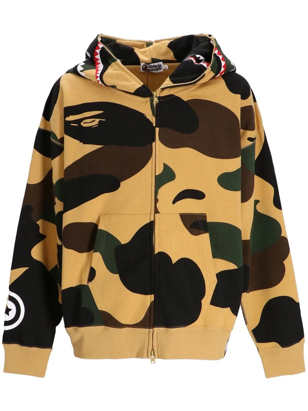 

BAPY BY *A BATHING APE® camouflage-print zipped hoodie - Green