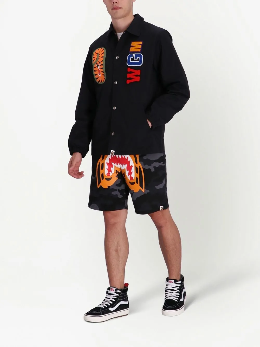 BAPY BY *A BATHING APE® Shirtjack met patch - Zwart