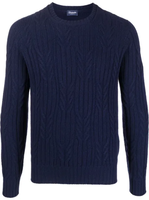 Drumohr cable-knit cashmere jumper
