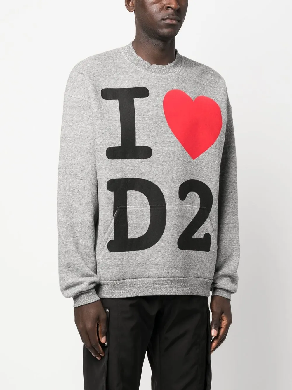 Shop Dsquared2 Logo-print Sweatshirt In Grau