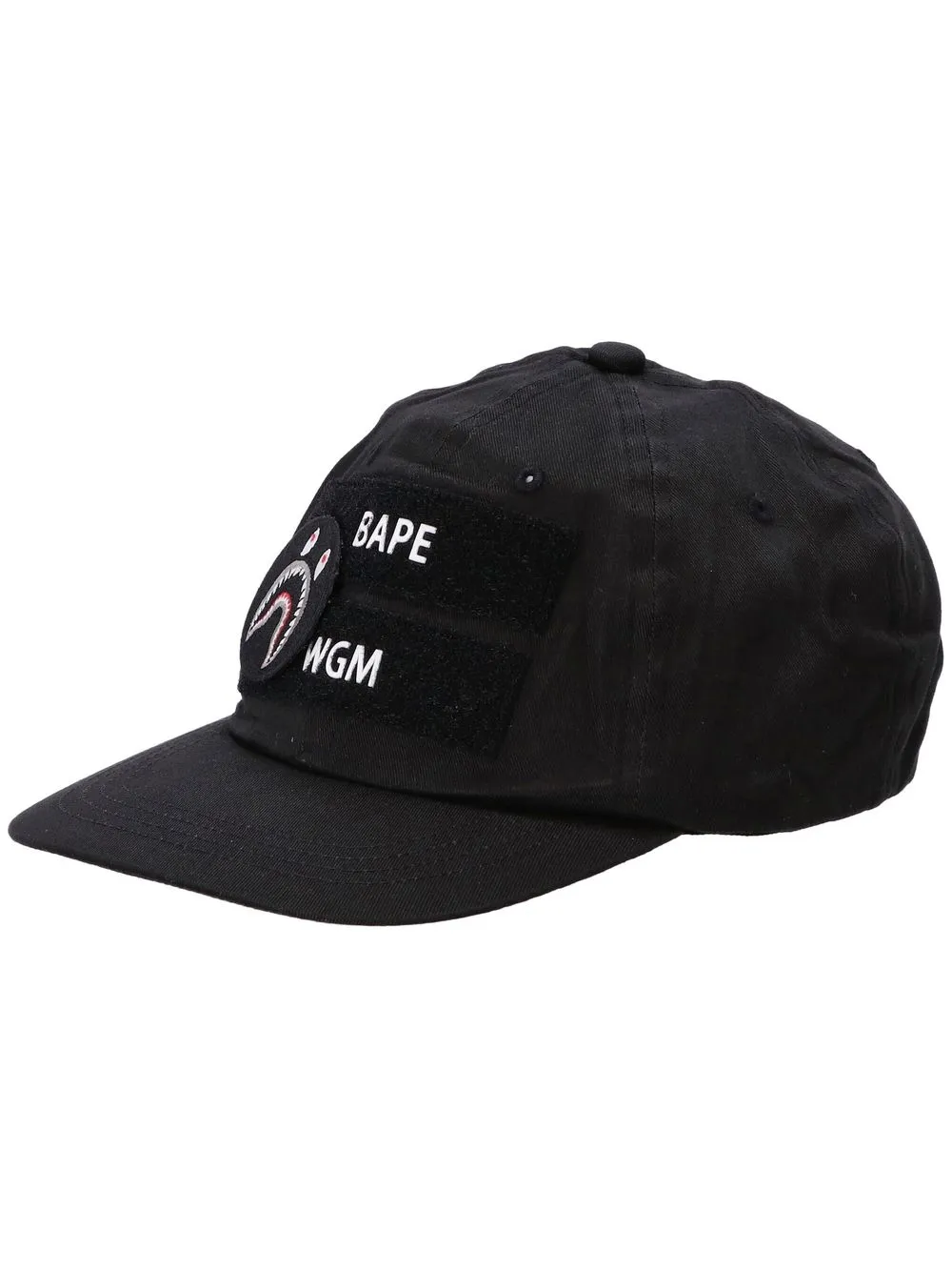 

BAPE BLACK *A BATHING APE® Shark-patch baseball cap