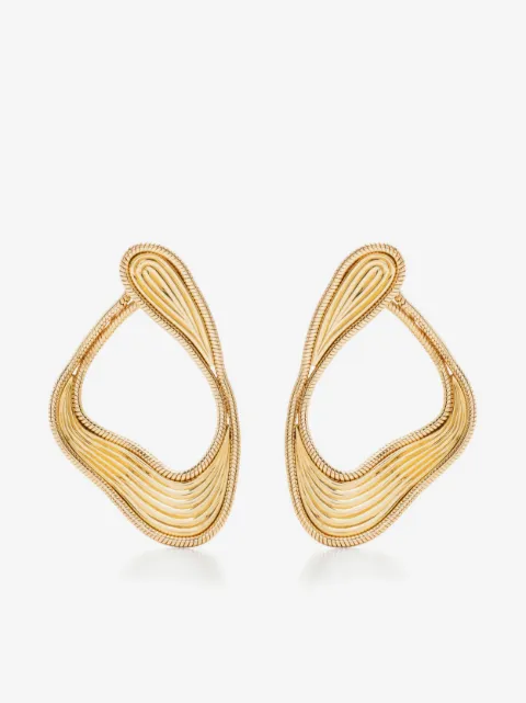 Fernando Jorge aros Stream Lines en oro amarillo de 18kt