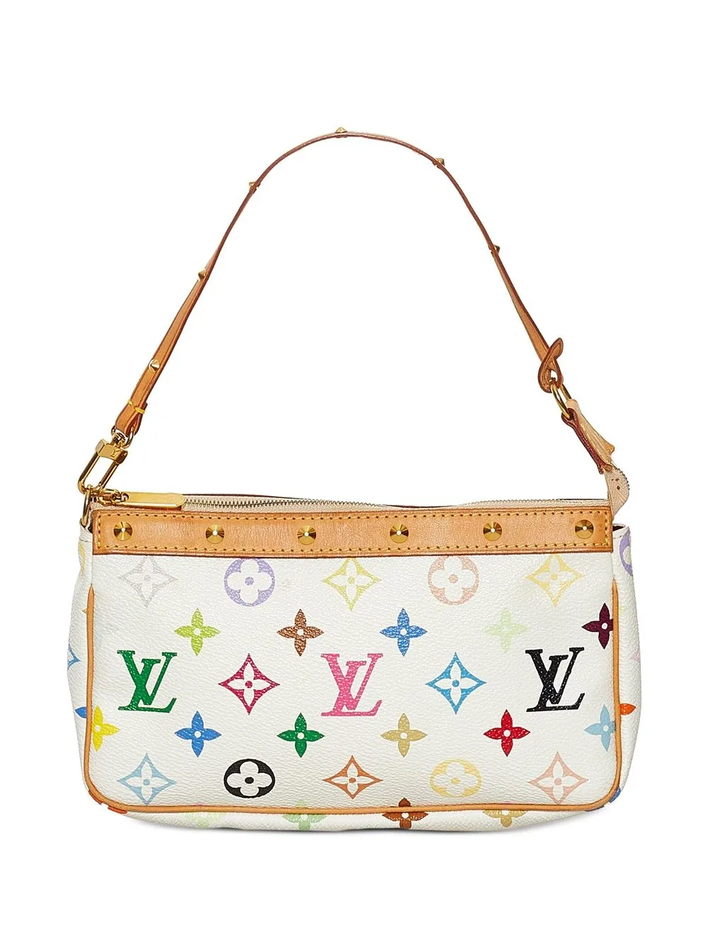 

Louis Vuitton x Takashi Murakami 2008 pre-owned Pochette Accessoires clutch - White