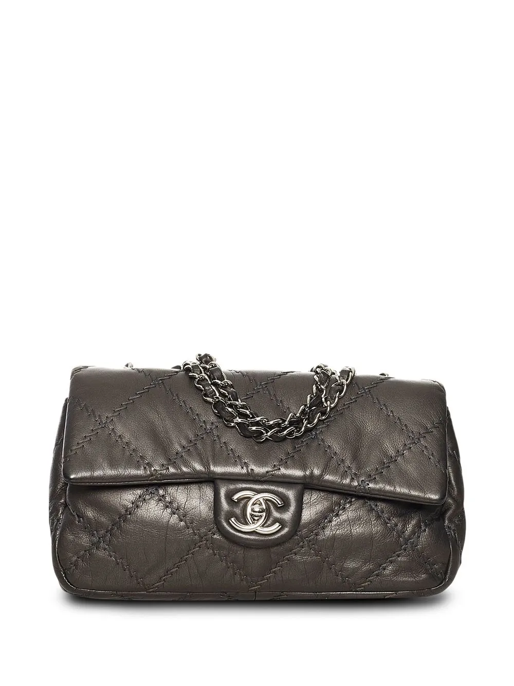 

CHANEL Pre-Owned 2011 Ultra Stitch flap shoulder bag - Grey