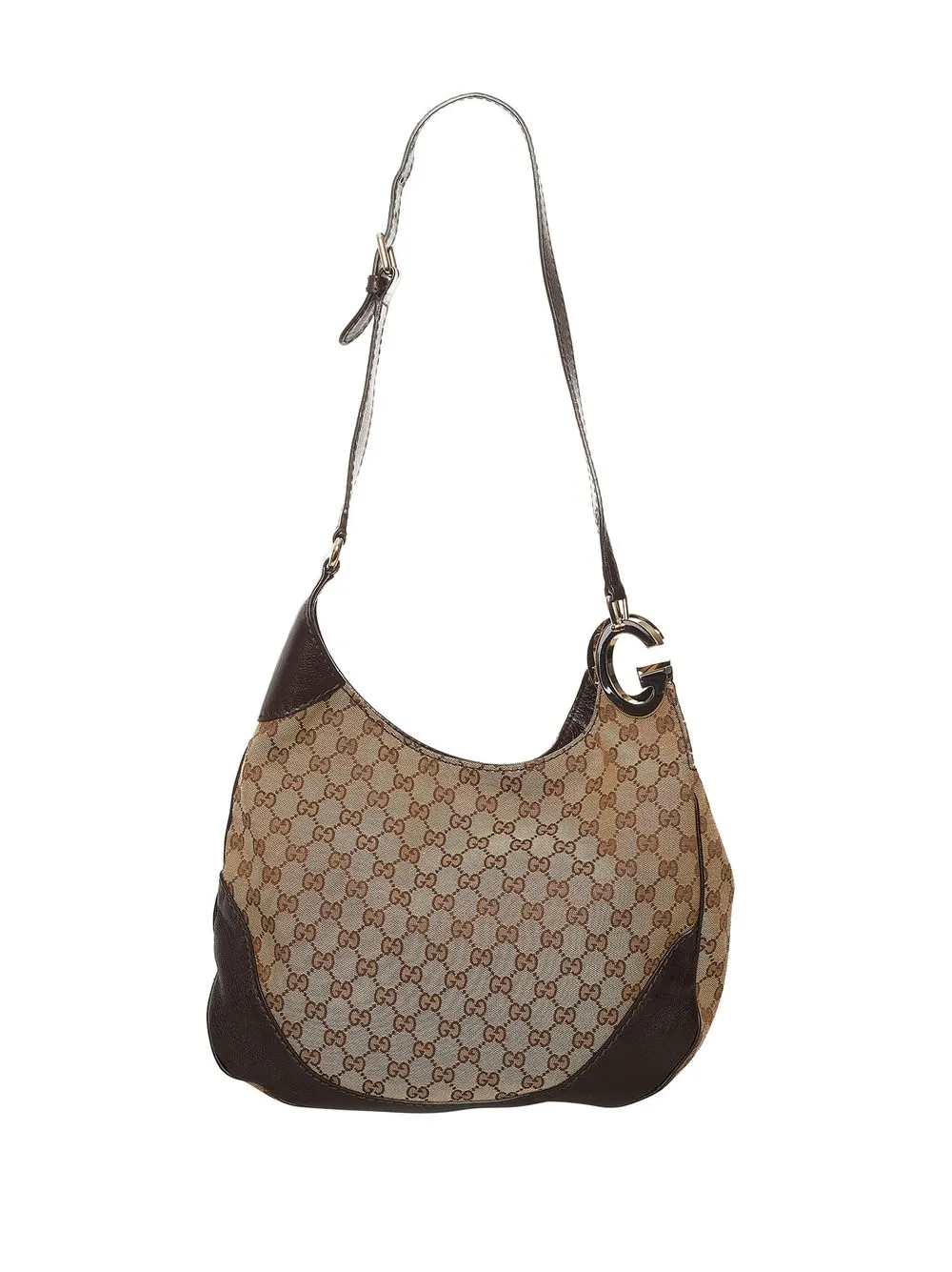 

Gucci Pre-Owned Charlotte monogram canvas shoulder bag - Brown