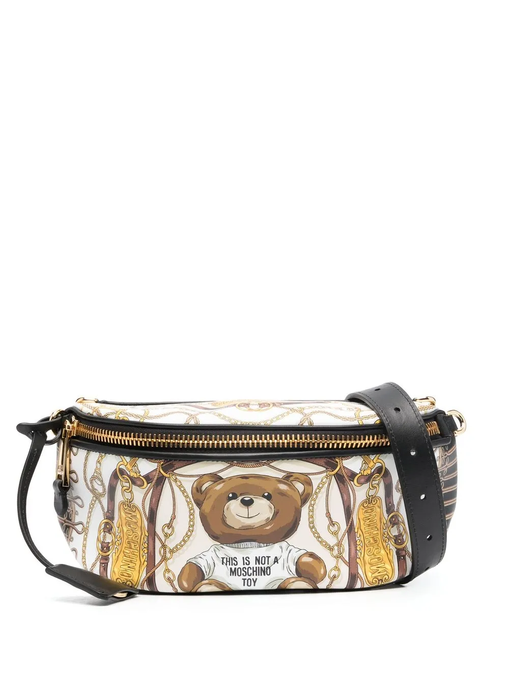 

Moschino graphic-print belt bag - White
