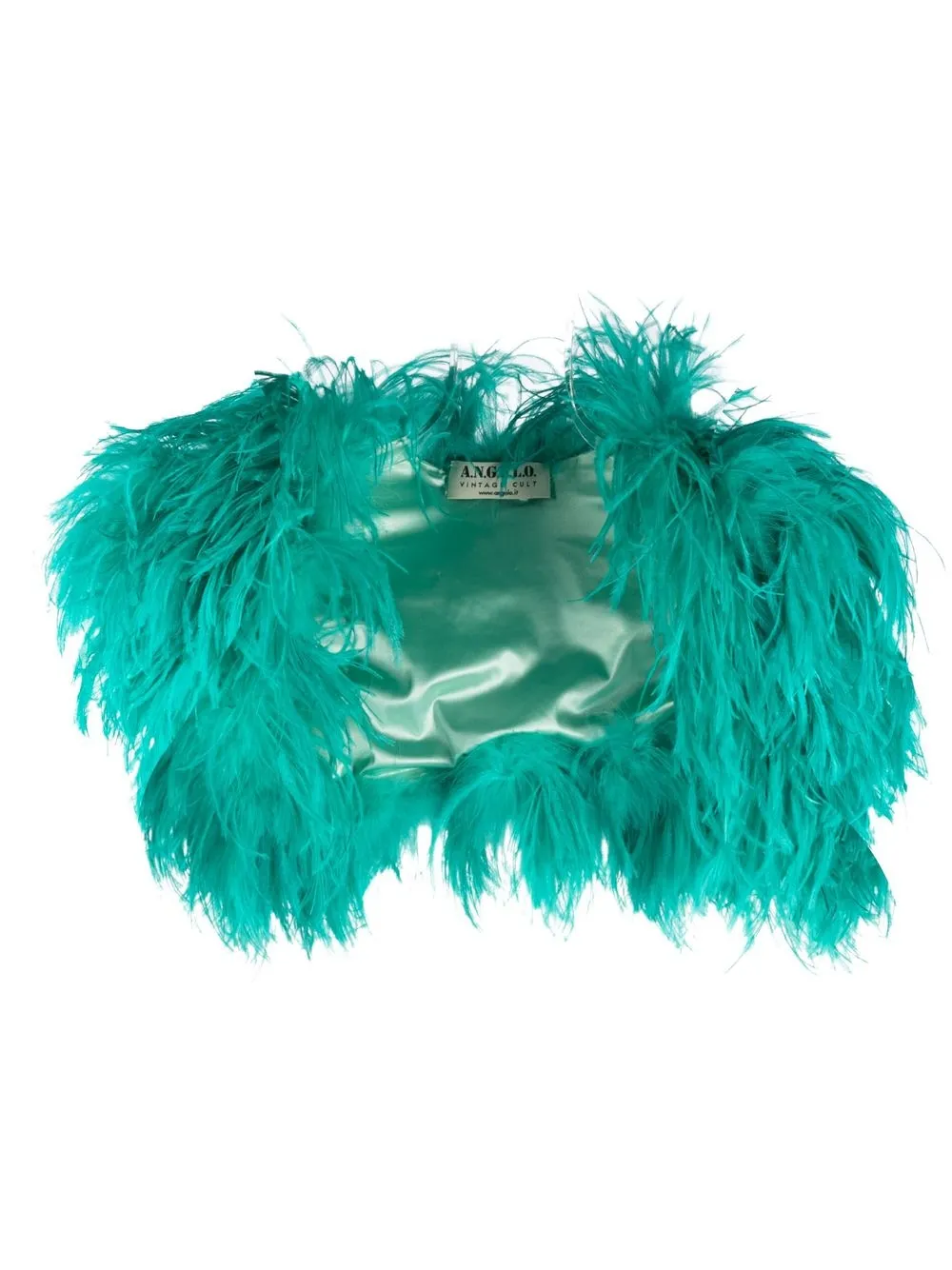 

A.N.G.E.L.O. Vintage Cult 1990s feather bolero - TURQUOISE