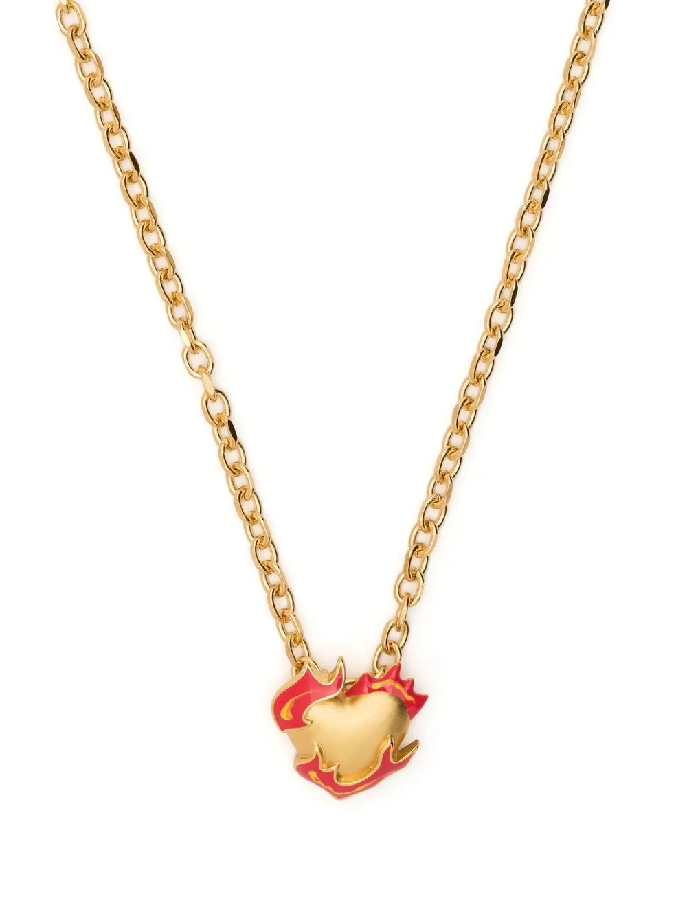 

DARKAI flame-heart pendant necklace - Gold