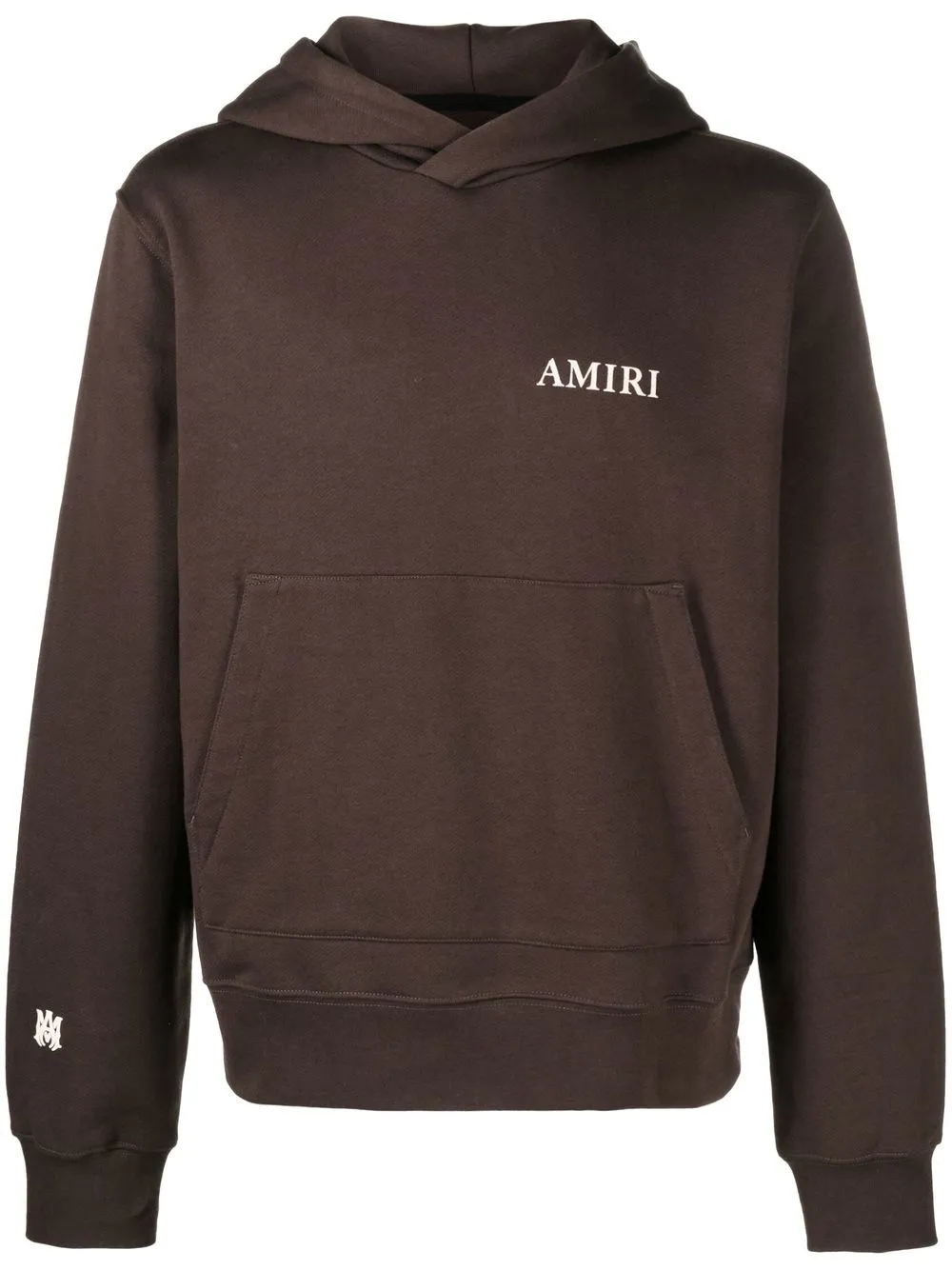 

AMIRI logo-print cotton hoodie - Brown