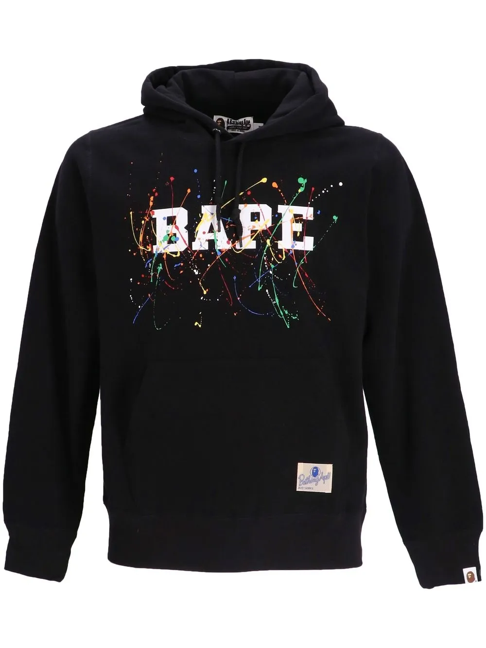 

BAPY BY *A BATHING APE® logo-print drawstring hoodie - Black