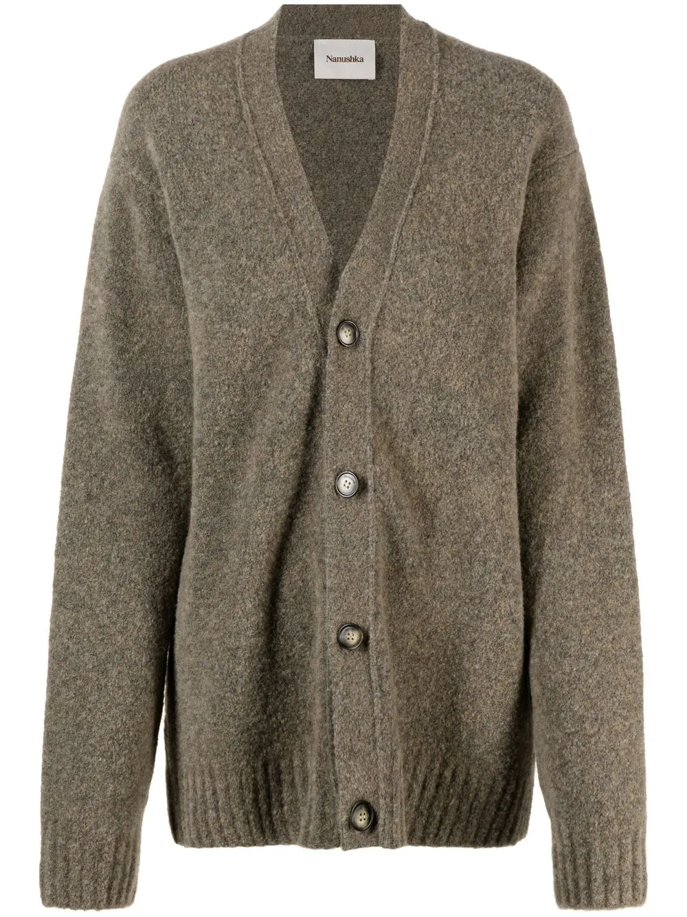 

Nanushka button-down oversize cardigan - Green