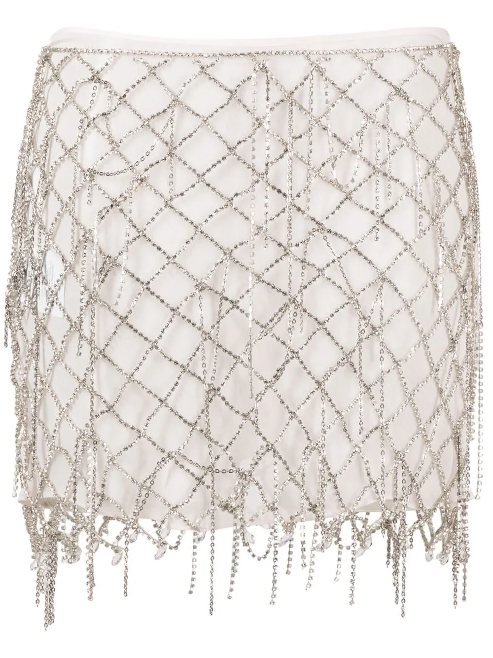 

Philosophy Di Lorenzo Serafini crystal-embellished mini skirt - Silver