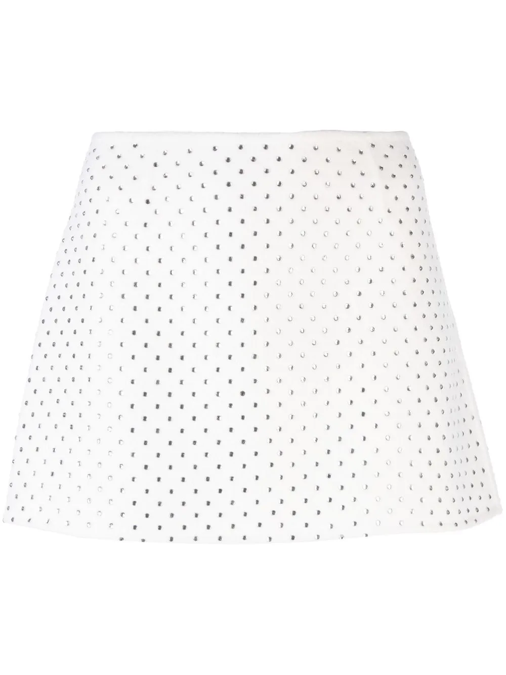 

P.A.R.O.S.H. stud embellished mini skirt - White