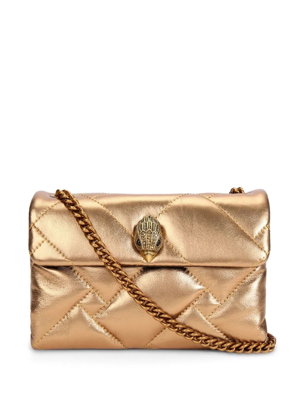 

Kurt Geiger London medium Kensington embellished shoulder bag - Gold