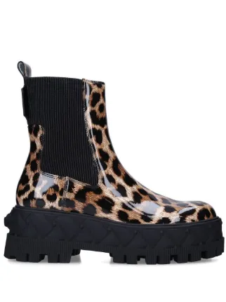 Kurt Geiger London London leopard print Chelsea Boots Farfetch