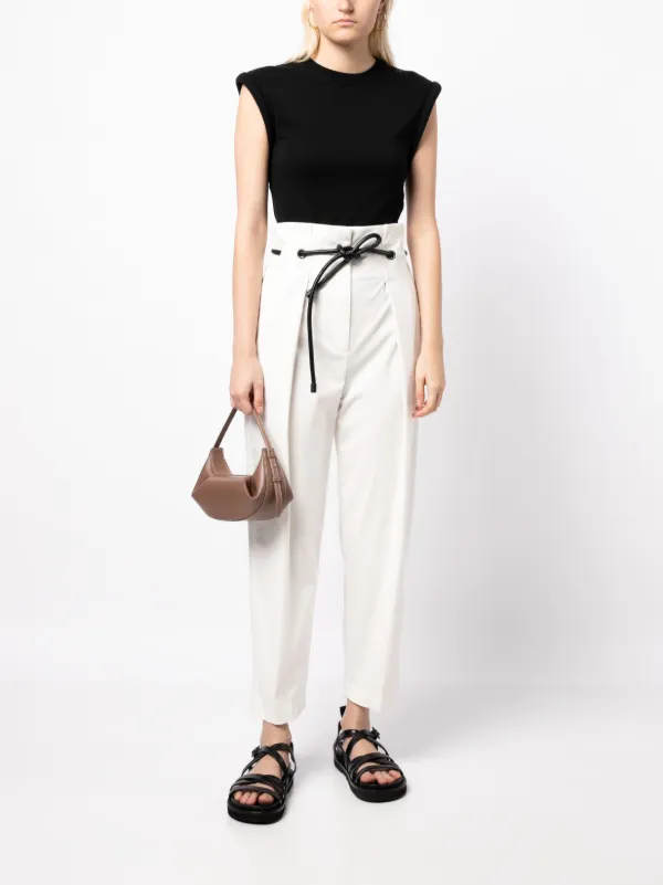 3.1 Phillip Lim Origami Pleated Trousers | White | FARFETCH
