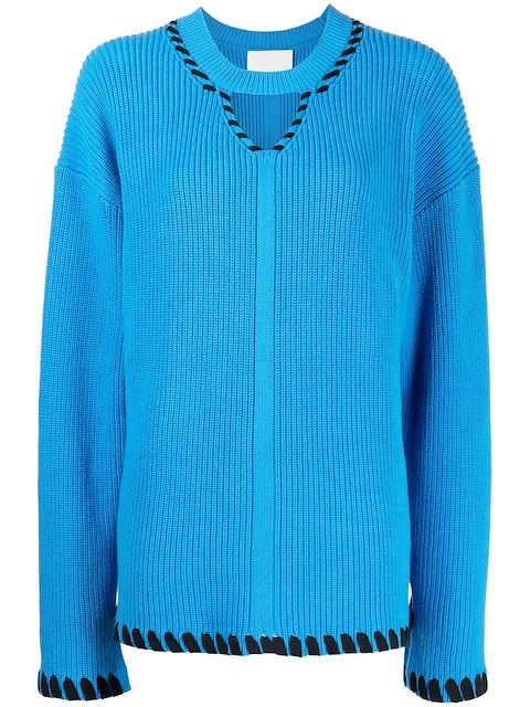 3.1 Phillip Lim ribbed V-neck jumper