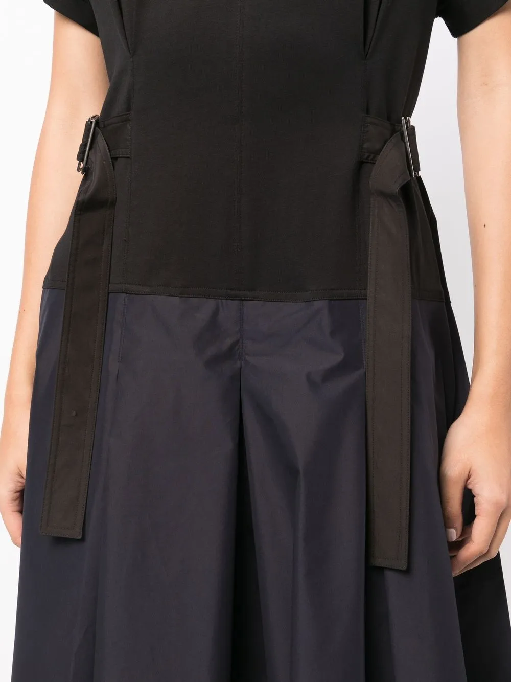 3.1 Phillip Lim Belted Short-sleeved T-shirt Dress In Black
