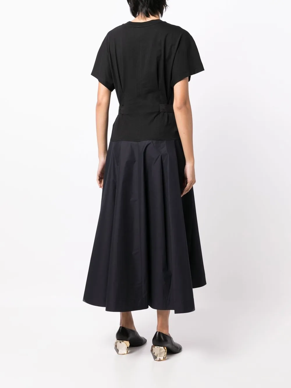 3.1 Phillip Lim Belted Short-sleeved T-shirt Dress In Black