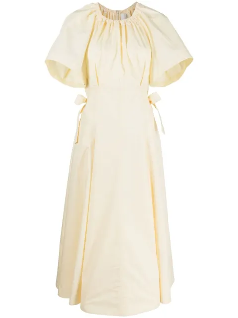 3.1 Phillip Lim ruched short-sleeved midi dress