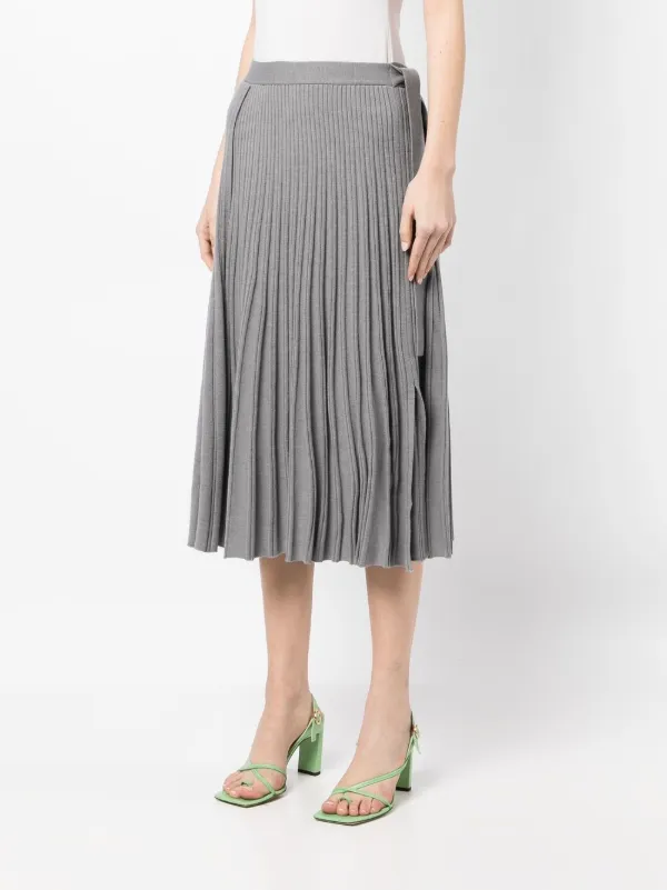 3.1 Phillip Lim Pleated wool-blend Midi Skirt - Farfetch