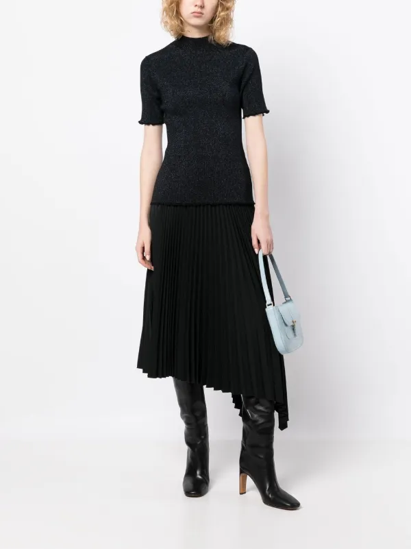 3.1 Phillip Lim cut-out Ribbed Knit Top | Black | FARFETCH JO