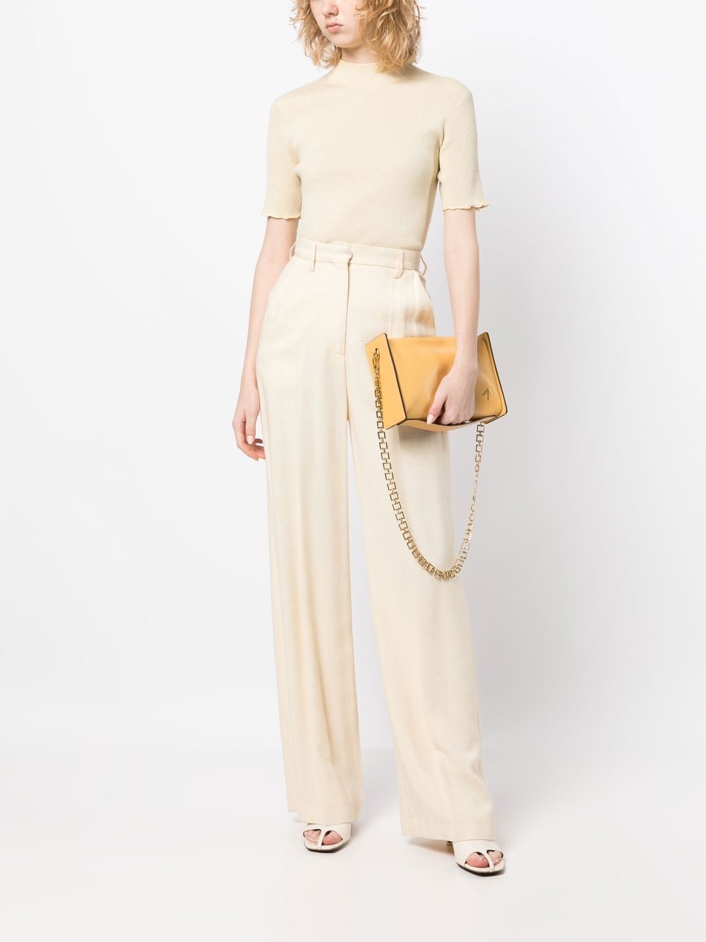 3.1 Phillip Lim Ribgebreide top - Beige