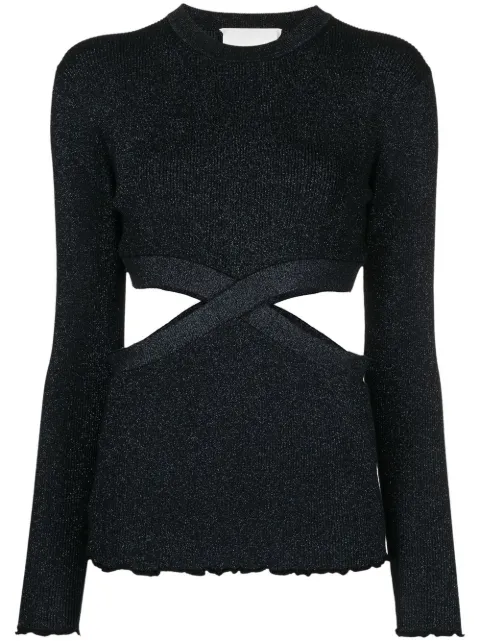 3.1 Phillip Lim توب لوركس منسوج بفتحات