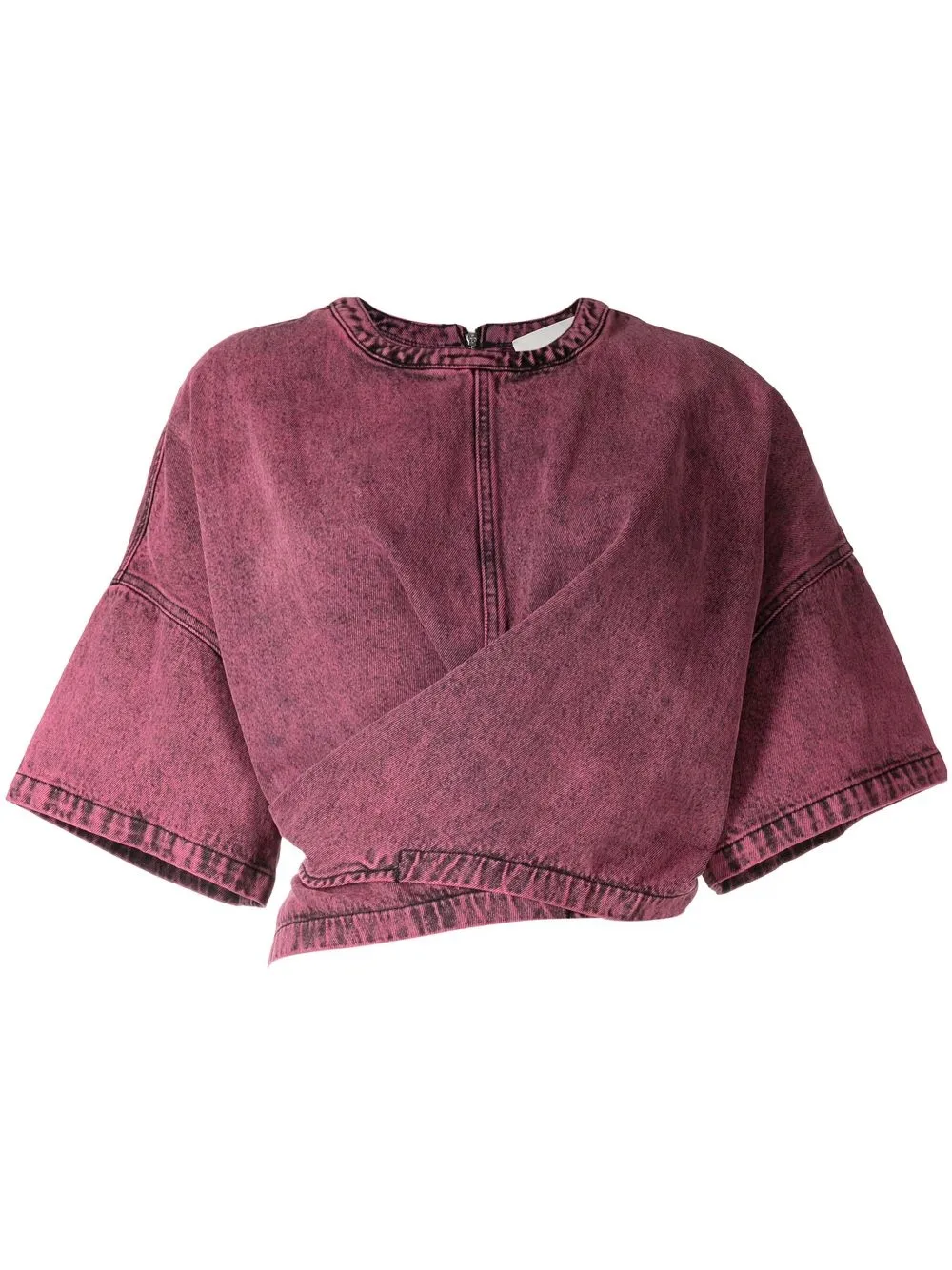 

3.1 Phillip Lim denim twisted tie-back top - Pink