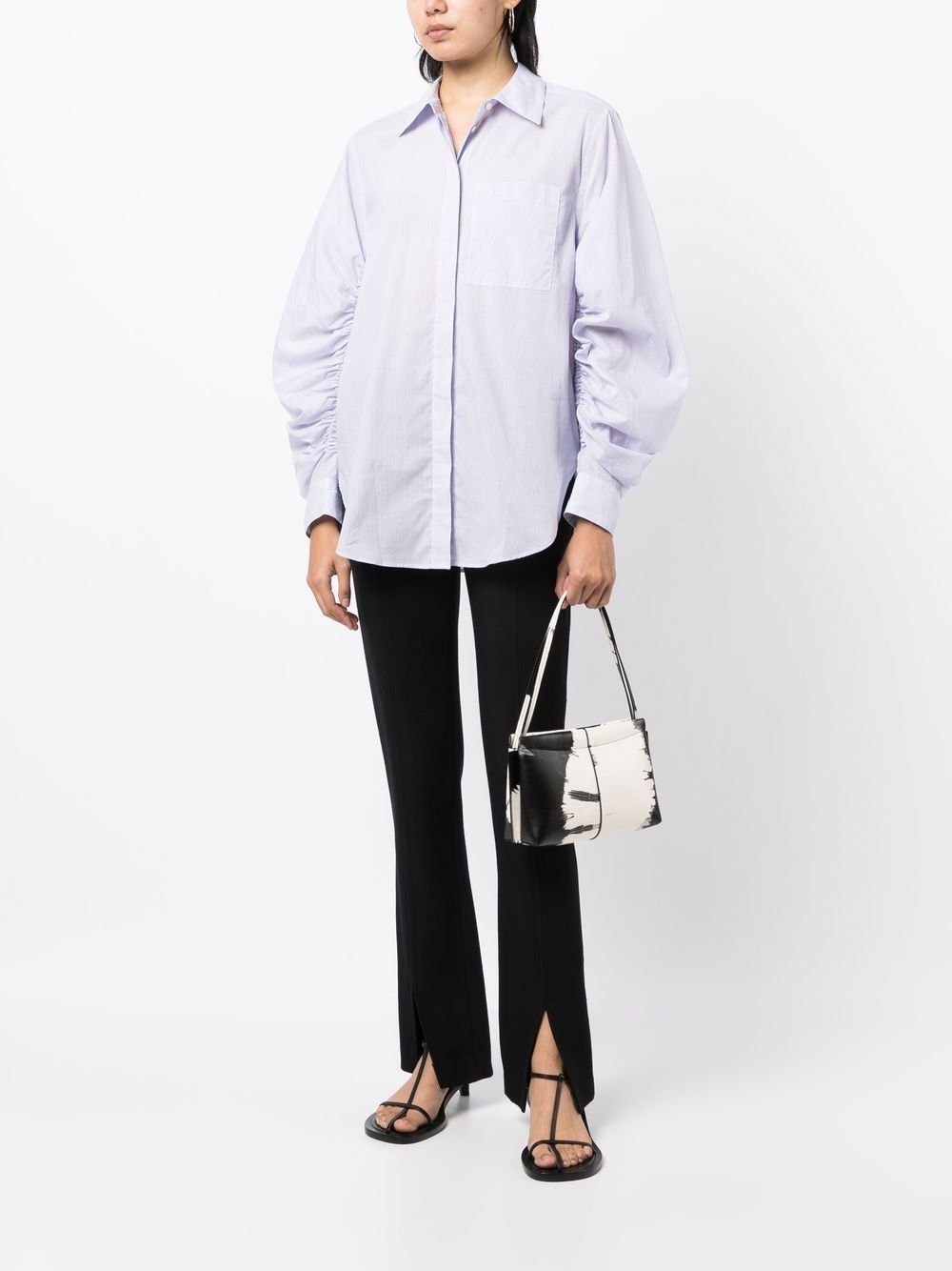 3.1 Phillip Lim Blouse met ruches - Blauw