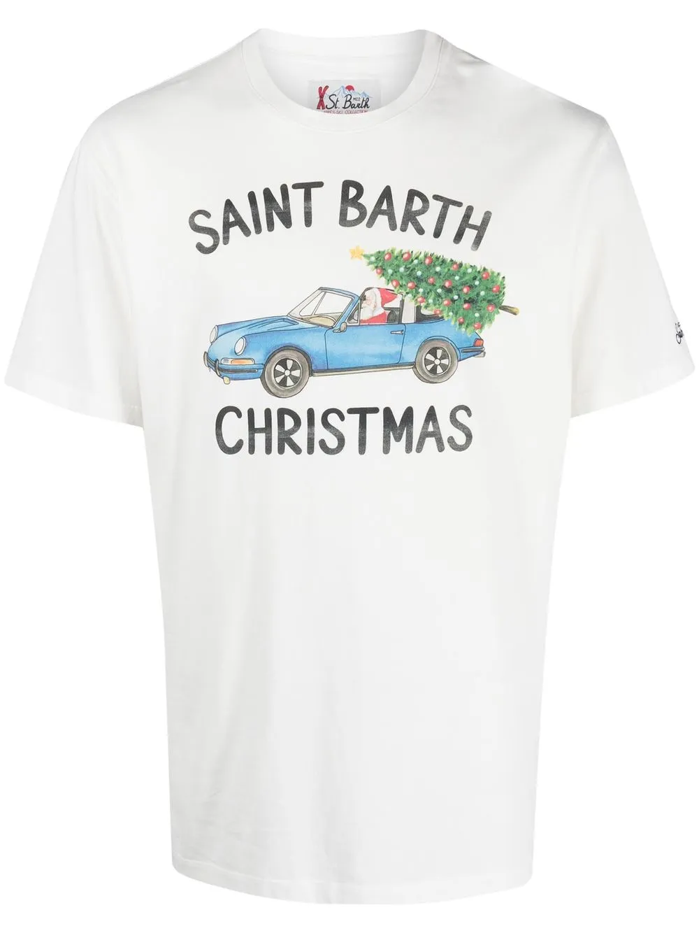 

MC2 Saint Barth graphic-print cotton T-shirt - White