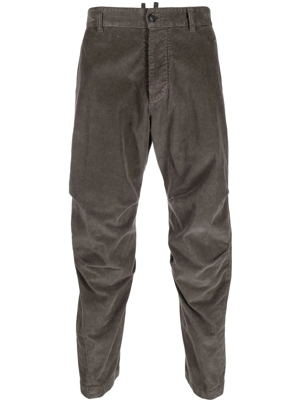 

Dsquared2 logo-patch cropped corduroy trousers - Grey