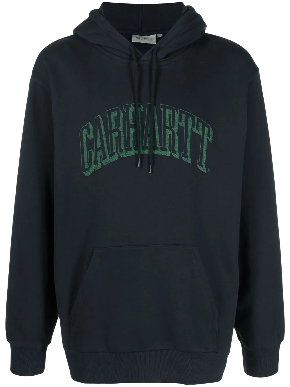 

Carhartt WIP logo-print drawstring hoodie - Blue