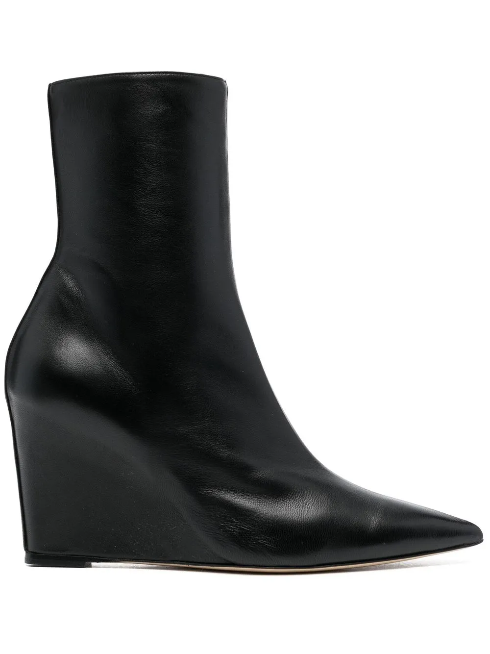 

BETTINA VERMILLON Franke 90mm leather wedge boots - Black