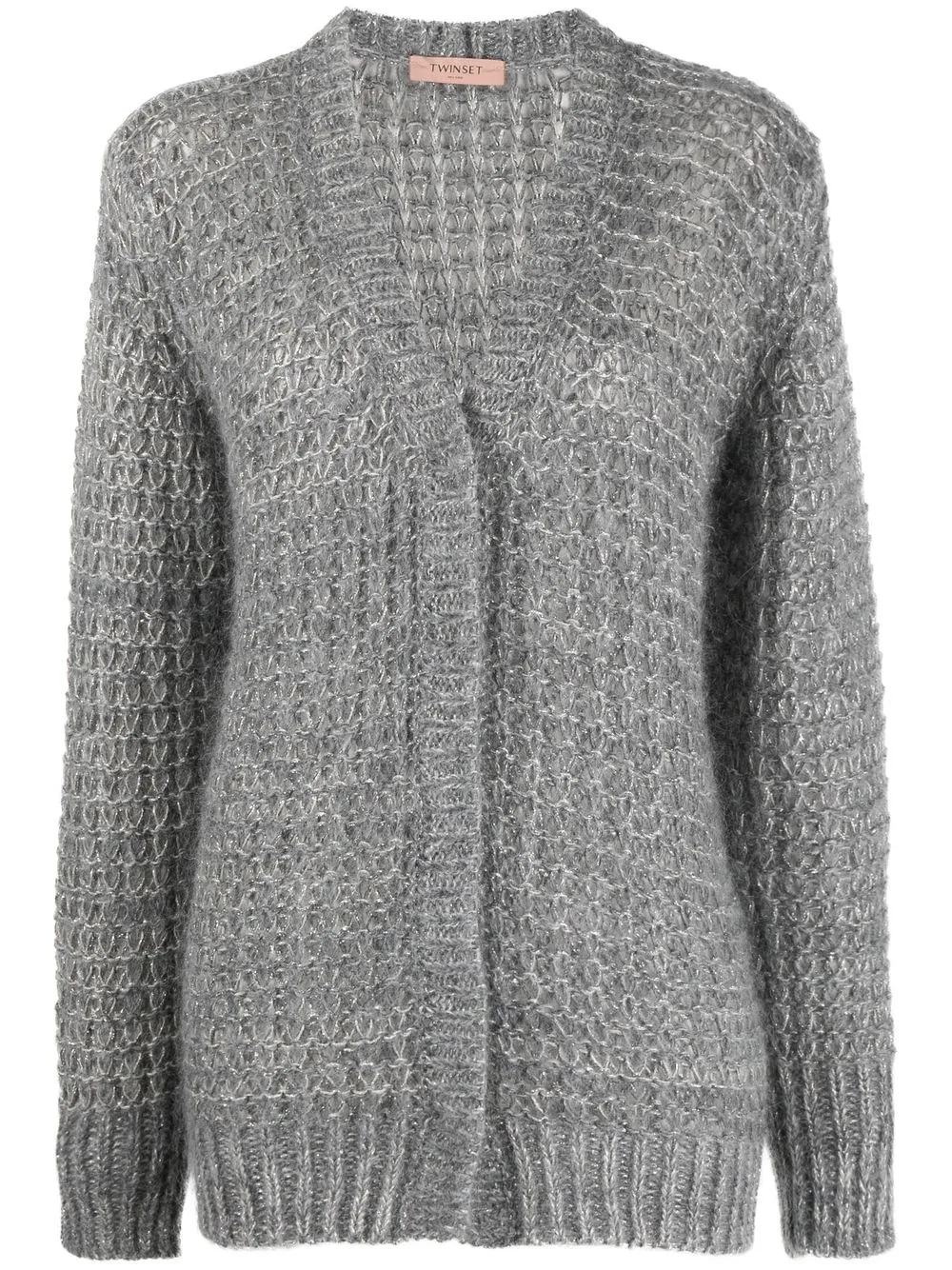 

TWINSET cárdigan tejido con cuello en V - Gris